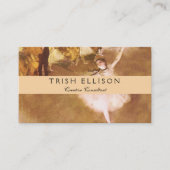 Ballet Dancer Degas Star Painting Visitenkarte (Vorderseite)