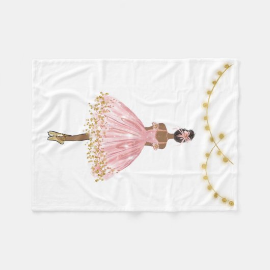 Ballet Dancer Fleecedecke (Vorderseite (Horizontal))
