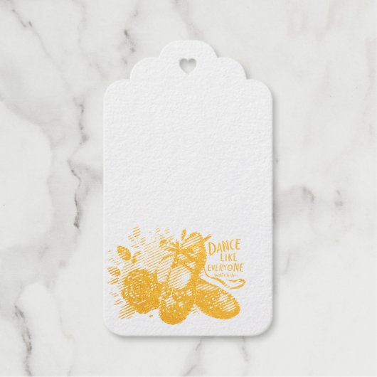 Ballet Dancer Geschenkanhänger (Vorderseite)