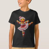 Ballet Dancer Gingerbread Christmas Dance Teacher T-Shirt (Vorderseite)