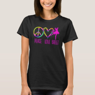 Ballet Dancer Girl Ballerina Gefärbte Krawatte Pea T-Shirt
