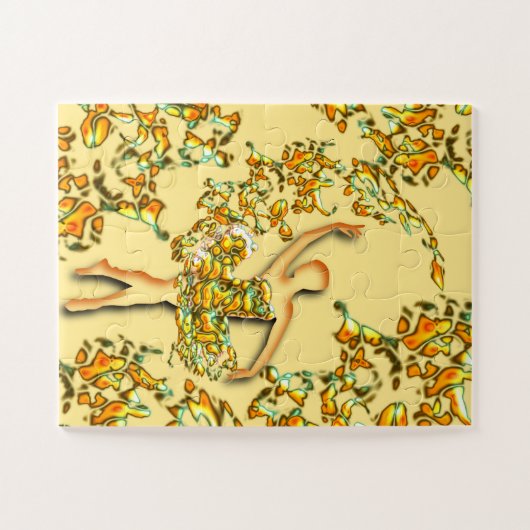 Ballet Dancer Girl Puzzle Ballerina Malerei (Horizontal)