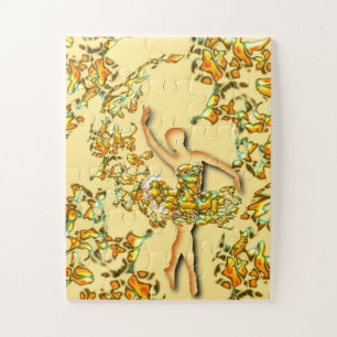 Ballet Dancer Girl Puzzle Ballerina Malerei