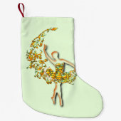 Ballet Dancer Girl Weihnachts-Strumpf Kleiner Weihnachtsstrumpf (Vorderseite)