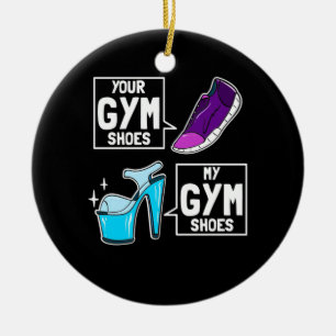 Ballet Dancer Gym Shoes Keramik Ornament