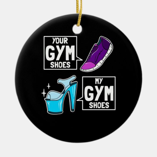 Ballet Dancer Gym Shoes Keramik Ornament (Vorne)