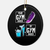 Ballet Dancer Gym Shoes Keramik Ornament (Links)