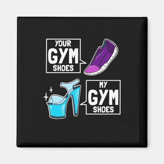 Ballet Dancer Gym Shoes Magnet (Vorne)