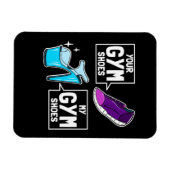 Ballet Dancer Gym Shoes Magnet (Horizontal)