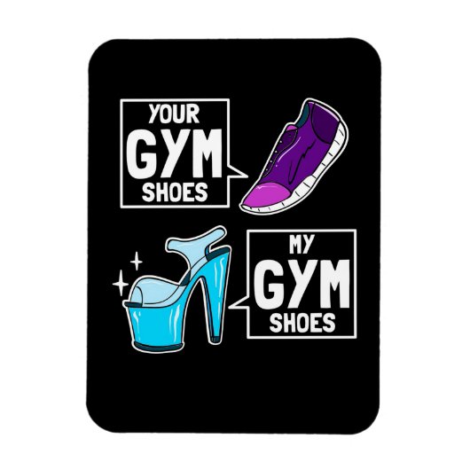 Ballet Dancer Gym Shoes Magnet (Vertikal)