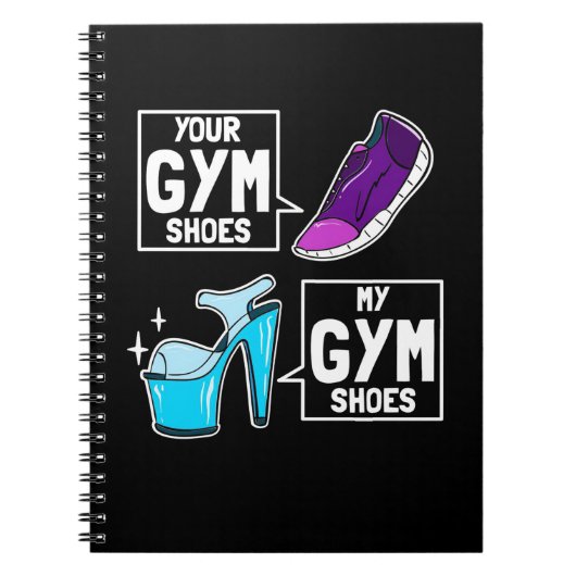 Ballet Dancer Gym Shoes Notizblock (Vorderseite)