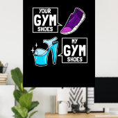 Ballet Dancer Gym Shoes Poster (Heimbüro)