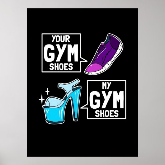 Ballet Dancer Gym Shoes Poster (Vorne)