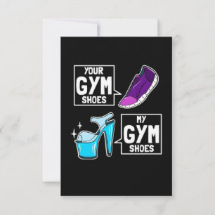 Ballet Dancer Gym Shoes RSVP Karte