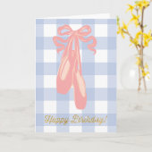 Ballet Dancer Happy Birthday Princess Karte (Gelbe Blume)