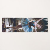 Ballet Dancer in einem Blue Tutu Custom Double Sid Yogamatte (Rückseite (Horizontal))
