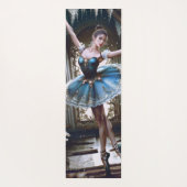 Ballet Dancer in einem Blue Tutu Custom Double Sid Yogamatte (Rückseite)