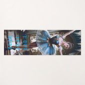 Ballet Dancer in einem Blue Tutu Custom Double Sid Yogamatte (Vorderseite (Horizontal))