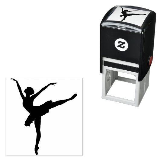 Ballet Dancer Ink Briefmarke Permastempel (Beispiel)