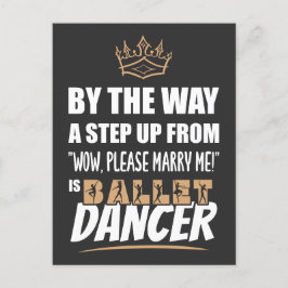 Ballet Dancer ist das Ultimate in Appeal. Fun Gift Postkarte
