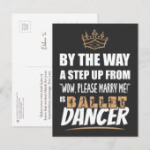 Ballet Dancer ist das Ultimate in Appeal. Fun Gift Postkarte (Vorne/Hinten)