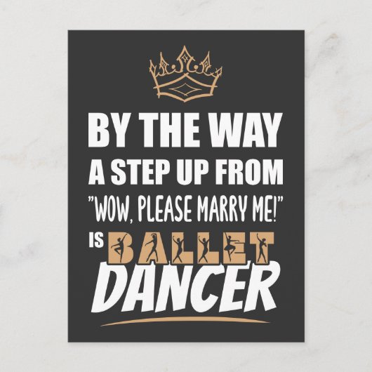 Ballet Dancer ist das Ultimate in Appeal. Fun Gift Postkarte (Vorderseite)
