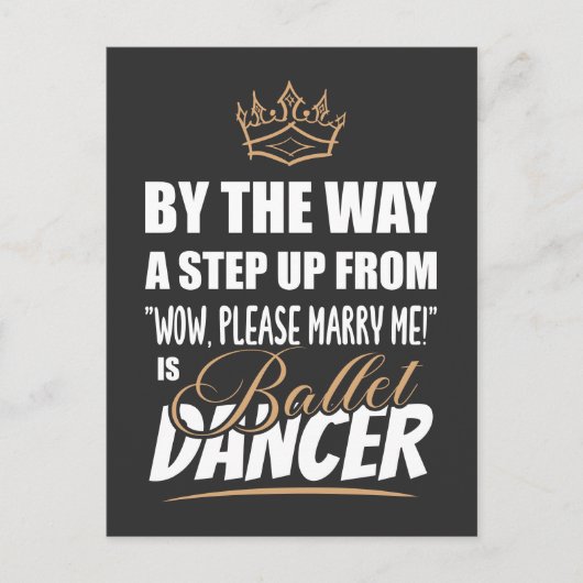Ballet Dancer ist das Ultimate in Appeal. Fun Gift Postkarte (Vorderseite)