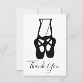 Ballet Dancer Legs & Slippers Dankeskarte (Vorderseite)