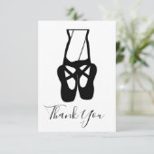 Ballet Dancer Legs & Slippers Dankeskarte (Stehend Vorderseite)