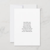 Ballet Dancer Legs & Slippers Dankeskarte (Rückseite)