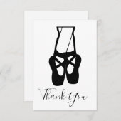 Ballet Dancer Legs & Slippers Dankeskarte (Vorne/Hinten)