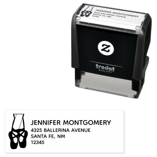 Ballet Dancer Legs & Slippers Permastempel (Beispiel)