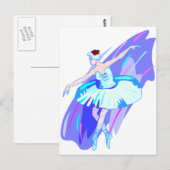 Ballet Dancer Merchandise Postkarte (Vorne/Hinten)