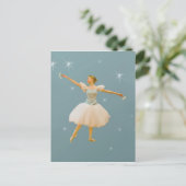 Ballet Dancer mit Castanets Postkarte (Stehend Vorderseite)