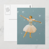 Ballet Dancer mit Castanets Postkarte (Vorne/Hinten)