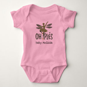 Ballet Dancer Oh Plies Personalisiert Baby Strampler