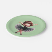 Ballet Dancer Pappteller (Schrägansicht)