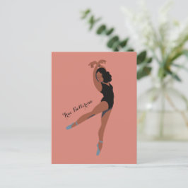 Ballet Dancer Postcard für ästhetische Ballettpfle Postkarte