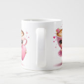 Ballet Dancer Quote Coffee Mug Jumbo-Tasse (Rückseite)