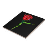 Ballet Dancer Rose Ballerina Keramik Tile Fliese (Seite)