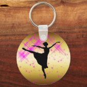 BALLET DANCER SILHOUETTE SCHLÜSSELANHÄNGER (Vorderseite)