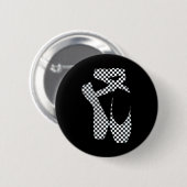 Ballet Dancer Ska Point Shoes Niedlich Ballerina Button (Vorne & Hinten)