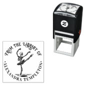 Ballet Dancer Skelett auf dem Bücherverzeichnis de Permastempel (Beispiel)