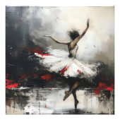 Ballet Dancer Symbolische Abstrakte Kunst Fotodruck (Vorne)