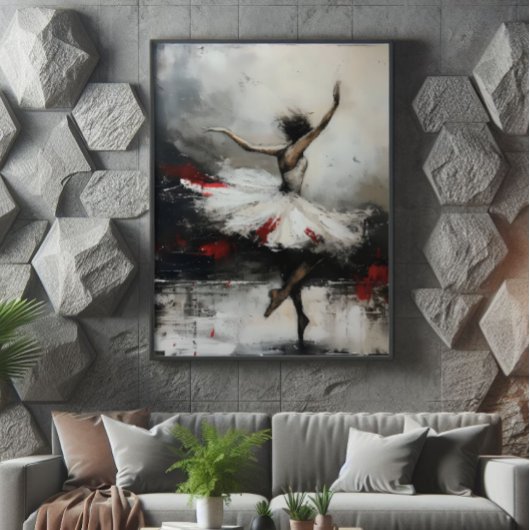 Ballet Dancer Symbolische Abstrakte Kunst Fotodruck