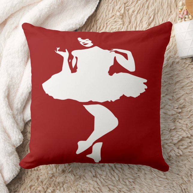 Ballet Dancer Throw Kissen (Decke)