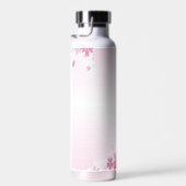Ballet Dancer und Blume auf Light Pink Trinkflasche (Rechts)