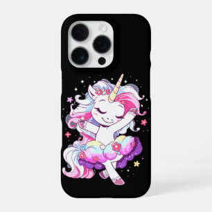 Ballet Dancer Unicorn Girls Rainbow Ballerin Color iPhone 16 Pro Hülle