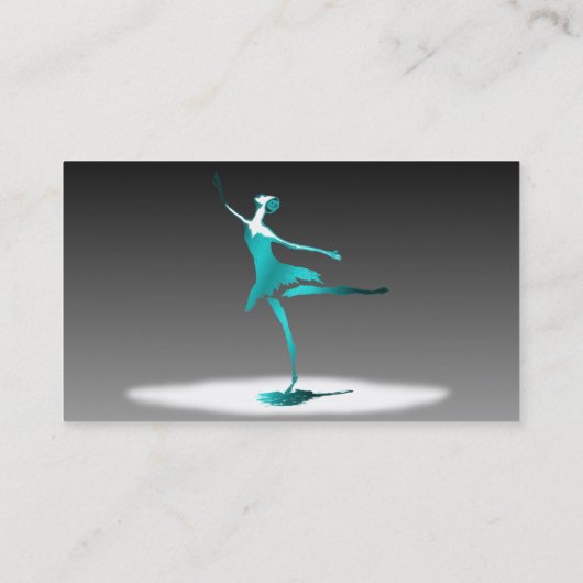 ballet dancer visitenkarte (Rückseite)