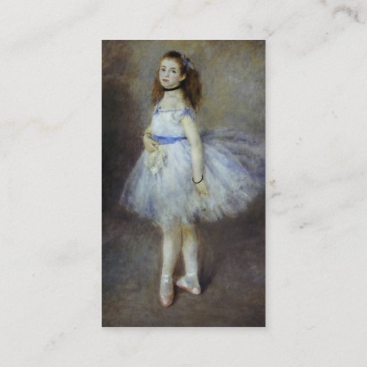 Ballet Dancer von Pierre Auguste Renoir Visitenkarte (Rückseite)